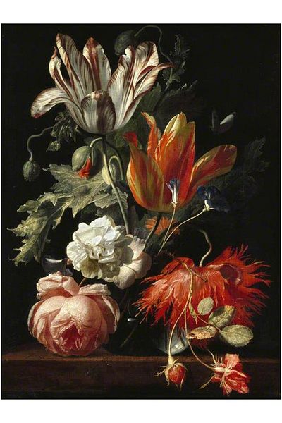 pixartsanat Simon Pietersz Verelst A Vase Flower Pixart Art Diamond Mosaic Painting Diamond Turkey 56*51