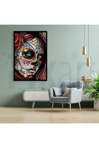 pixartsanat Vampire Halloween 30*40cm Pixart Art Diamond Mosaic Painting Diamond Turkey