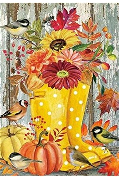pixartsanat Mis Scents From Through Yellow Boots Pixart Art Diamond Mosaic Painting Diamond Turkey 35*53
