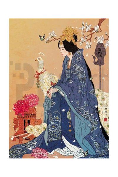 pixartsanat Japanese Woman Pixart Art Diamond Mosaic Painting Diamond Turkey 40*60