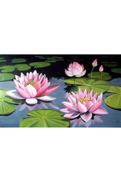 pixartsanat Diamond Pixart Art Diamond Mosaic Painting - Lotus Flower, Turkey 84*51