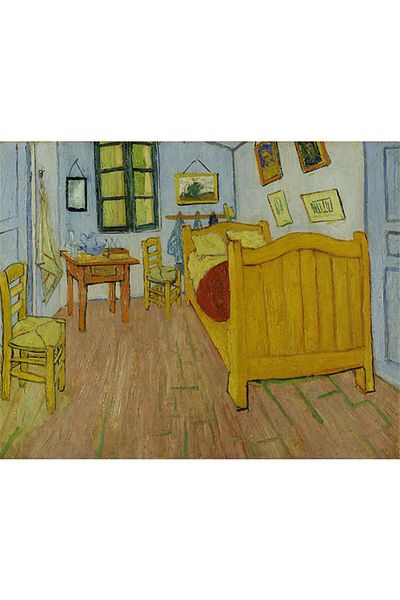 pixartsanat Vincent Van Gogh Bedroom in Arlespixart Art Diamond Mosaic Painting Diamond Turkey 50*35