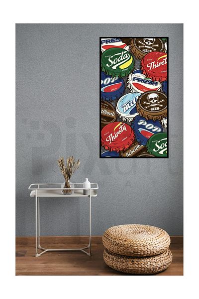 pixartsanat Gazoz Covers Pixart Art Diamond Mosaic Painting Diamond Türkiye 38*69