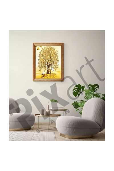pixartsanat Luxuriant Tree Pixart Art Diamond Mosaic Painting Diamond Turkey 58*76
