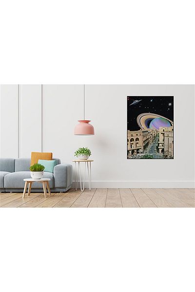 pixartsanat Saturn And Street Pixart Art Diamond Mosaic Painting Diamond Turkey 45*60
