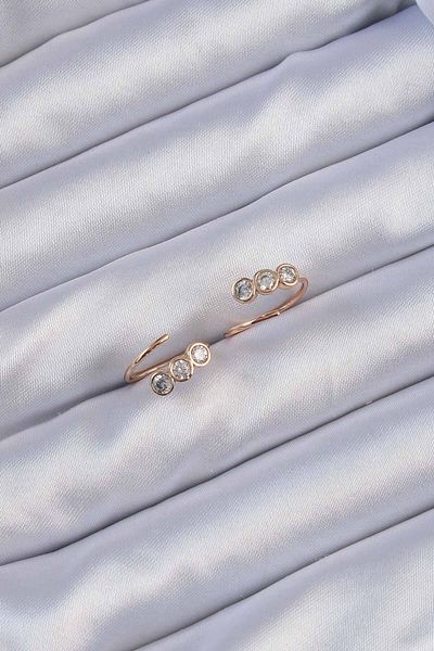 Skygo أقراط Xuping Rose Color Zircon Stone Waterway - TJ-BKP9430