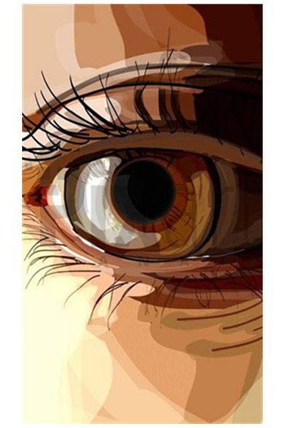 pixartsanat Eye Pixart Art Diamond Mosaic Painting Diamond Türkiye 30*73