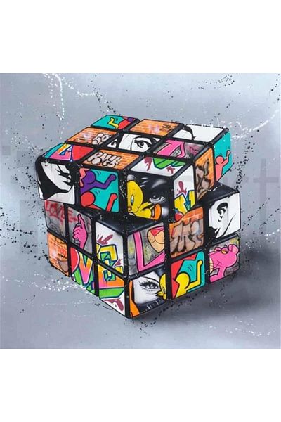 pixartsanat Cubic Cube Cartoons 50x50 PixArt Art Diamond Mosaic Painting Diamond Turkey