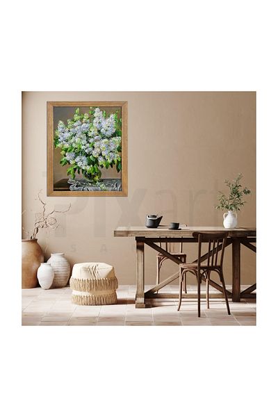 pixartsanat Tiny Flowers That Do Not Fit Into Vase Pixart Art Diamond Mosaic Painting Diamond Turkey 58*71