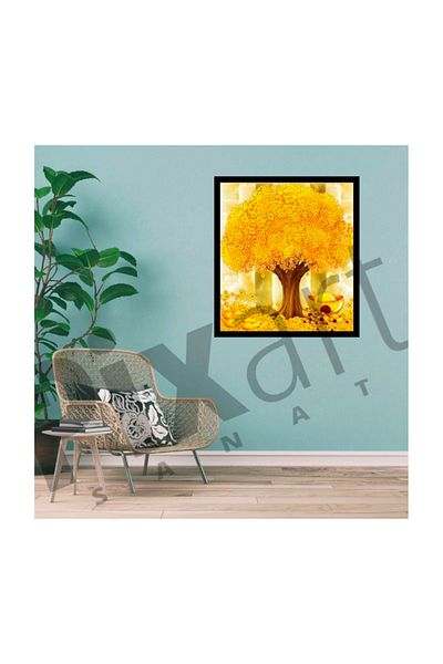 pixartsanat Luxuriant Tree Pixart Art Diamond Mosaic Painting Diamond Turkey 58*66