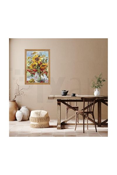 pixartsanat Oil Paint Flower Pixart Art Diamond Mosaic Painting Diamond Turkey 40*60