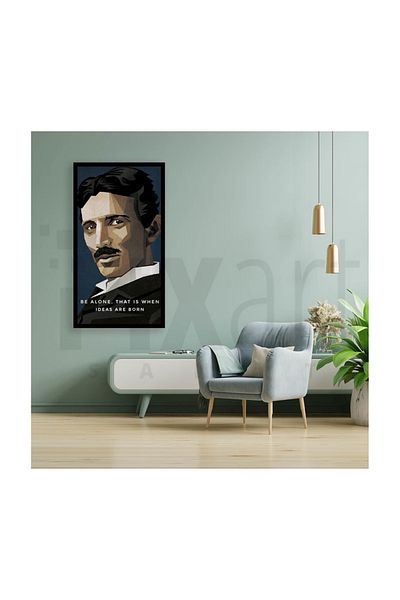 pixartsanat Nikola Tesla Pixart - Diamond Turkey with Art Diamond Mosaic 40*60