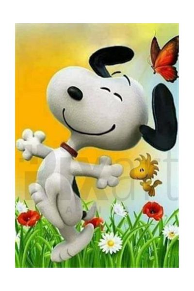 pixartsanat Snoopy Pixart Art Diamond Mosaic Painting Diamond Turkey 43*64