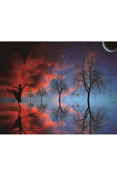 pixartsanat trees and dancing woman 25x30 PixArt Art Diamond Mosaic Painting Diamond Turkey