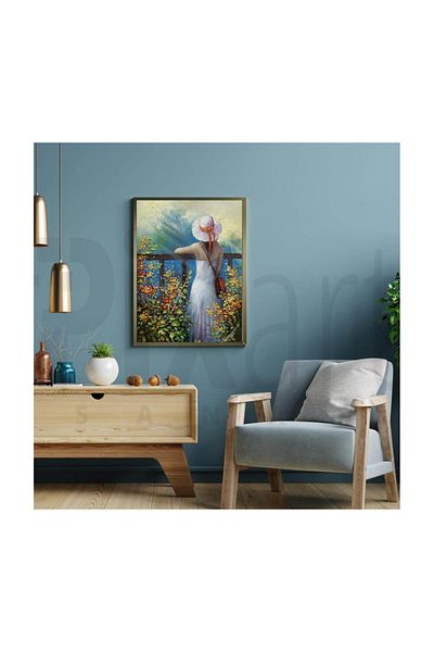 pixartsanat Women And Flowers Pixart Art Diamond Mosaic Painting Diamond Turkey 45*66