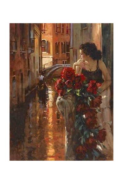 pixartsanat Venice Balcony Pixart Art Diamond Mosaic Painting Diamond Türkiye 45*60