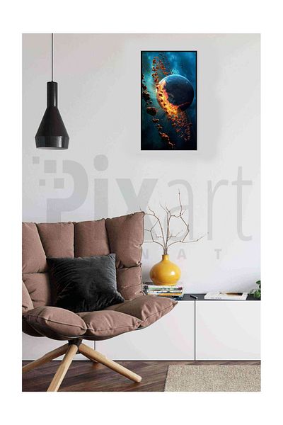 pixartsanat Fireball Pixart Art Diamond Mosaic Painting Diamond Turkey 38*69