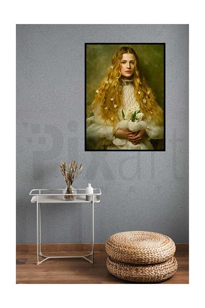pixartsanat Blonde Beautiful Bride Pixart Art Diamond Mosaic Painting Diamond Turkey 40*60