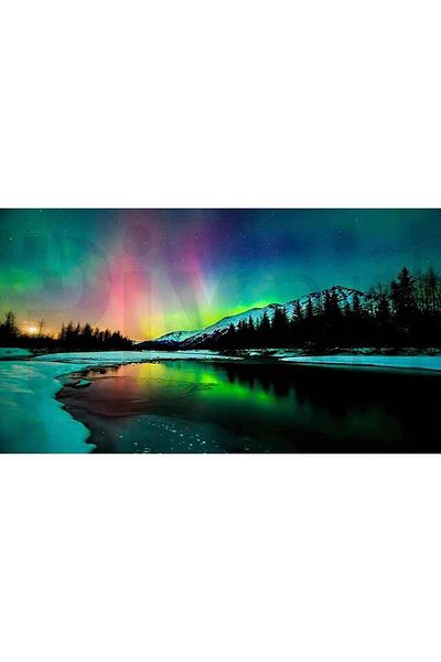 pixartsanat Aurora 40 x 68 cm PixArt Art Diamond Mosaic Painting Diamond Turkey