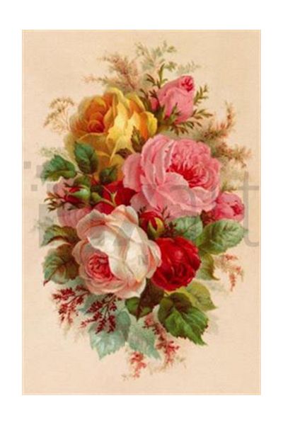 pixartsanat Rose Bouquet Pixart Art Diamond Mosaic Painting Diamond Türkiye46*68