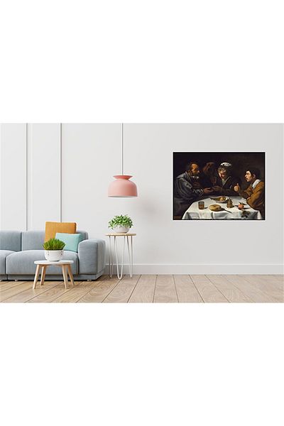 pixartsanat Diego Velazquez Tavern Scene with Two Boys and a Girl Pixart Art Diamond Mosaic Painting Diamond Turkish