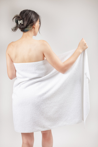 Elaganya Білий рушник для ванної кімнати та душу Бавовняний рушник для тіла та пляжу Бавовняний рушник 70x140 см