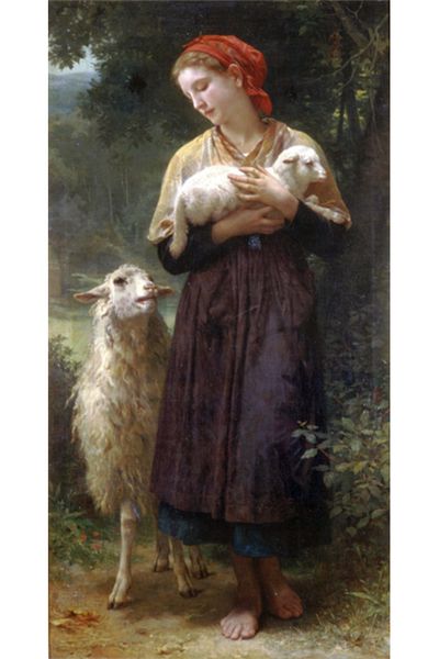 pixartsanat Woman And His Sheep Pixart Art Diamond Mosaic Painting Diamond Turkey 38*69