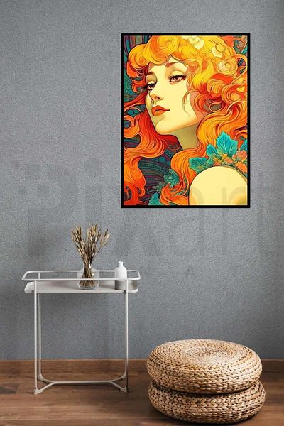 pixartsanat Anime Woman, 30X40 cm Pixart Art Diamond Mosaic Painting Diamond Turkey