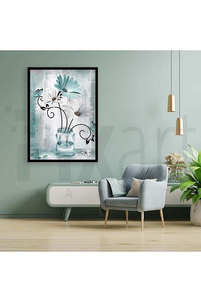 pixartsanat Flowers in a Vase 30*40cm Pixart Art Diamond Mosaic Painting Diamond Turkey