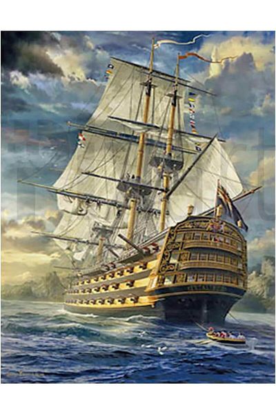pixartsanat Sea And Sailboat 40 * 50 Cm Pixart Art Diamond Mosaic Painting Diamond Turkey