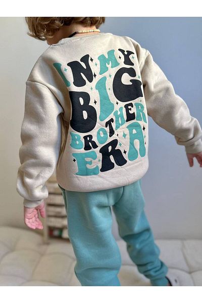 YİGİT BUTİK Yigit Boutique Smile Printed Long Sleeve Boy Suit