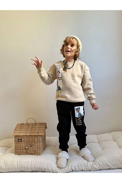 YİGİT BUTİK Yigit Boutique Paw Patrol Printed Long Sleeve Boy Suit