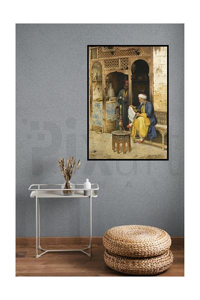 pixartsanat Arthur Von Ferraris Cafe Cairo Pixart Art Diamond Mosaic Painting Diamond Turkey 40*60