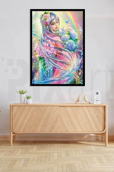 pixartsanat 30 X 40 Cm, Colorful Elf Pixart Art Diamond Mosaic Painting Diamond Turkey