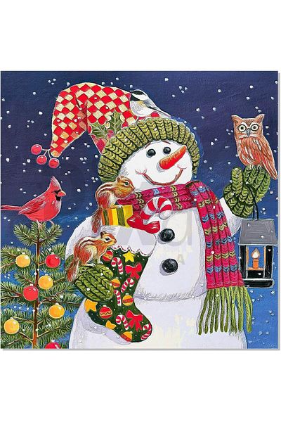 pixartsanat Snowman 45*45 Pixart Art Diamond Mosaic Painting Diamond Turkey