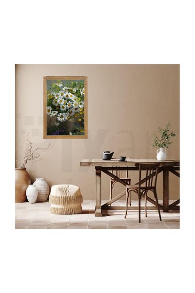 pixartsanat Little Country Garden in a Vase Pixart Art Diamond Mosaic Painting Diamond Turkey 39*62
