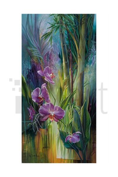 pixartsanat Moon Orchid Pixart Art Diamond Mosaic Painting Diamond Turkey 48*71