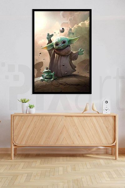 pixartsanat Baby Yoda 40*60 PixArt Art Diamond Mosaic Painting Diamond Turkey