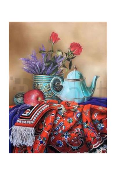 pixartsanat Purple Hyacinth Pixart Art Diamond Mosaic Painting Diamond Turkey 48*63