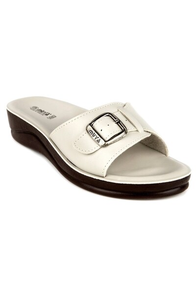 Muya Χρυσές Ανατομικές Παντόφλες-Μπεζ