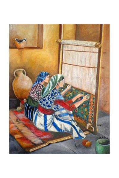 pixartsanat Women Woven Carpet Pixart Art Diamond Mosaic Painting Diamond Turkey 41*46