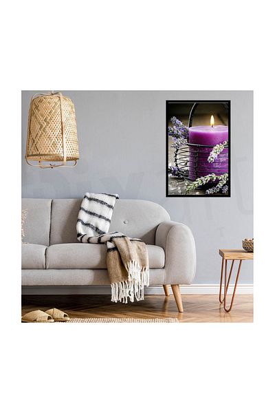 pixartsanat Lavender And Purple Candle Pixart Art Diamond Mosaic Painting Diamond Türkiye 51*68