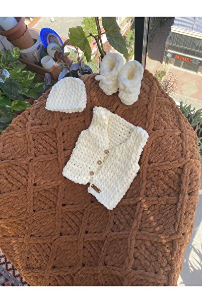 Alizee Puffy bebek battaniyesi bebek yelek takımı