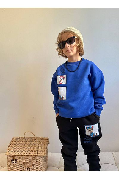 YİGİT BUTİK Yigit Boutique Paw Patrol Printed Long Sleeve Boy Suit