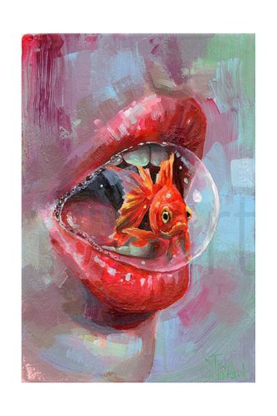 pixartsanat Bubble And Fish Pixart Art Diamond Mosaic Painting Diamond Turkey 40*60