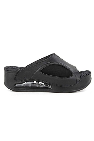 Muya Papuci pentru femei Lofty Orthopedix cu talpă Air Max-Negru