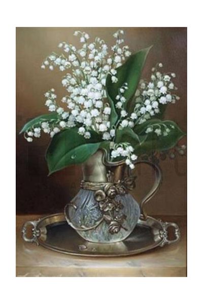 pixartsanat Silver Inside Wild Pixart Art Diamond Mosaic Painting Diamond Turkey 35*53