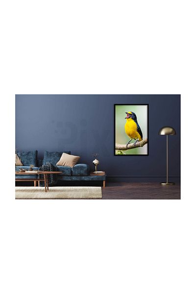pixartsanat Yellow Canary Pixart Art Diamond Mosaic Painting Diamond Turkey 30*60