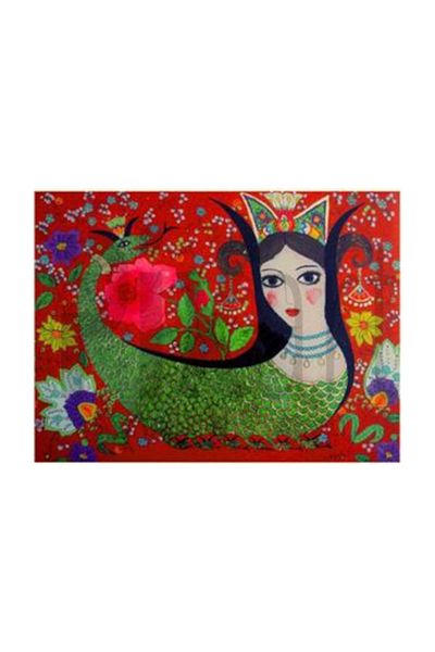 pixartsanat Green Red Shahmeran Pixart Art Diamond Mosaic Painting Diamond Türkiye 45*73