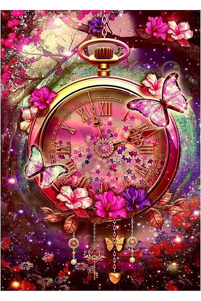 pixartsanat Pocket Watch 30*40 cm PixArt Art Diamond Mosaic Painting Diamond Turkey